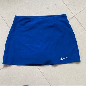 Blue Nike tennis skirt
